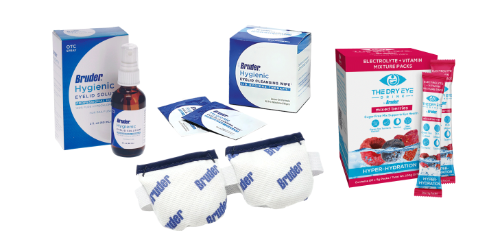 Bruder family of dry eye relief products